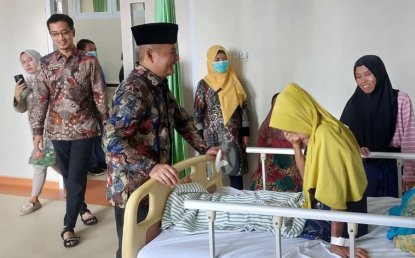 Hari Perdana Bertugas, Wabup Fauzan Sidak RSUD Syamrabu
